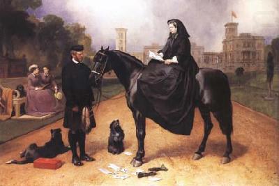 Sir Edwin Landseer Queen Victoria at Osborne House (mk25) china oil painting image